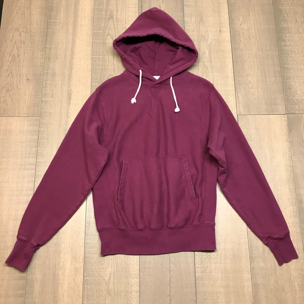 Champion Reverse Weave Hoodie Pullover‎ Mens Size S Burgundy Red Sweatshirt